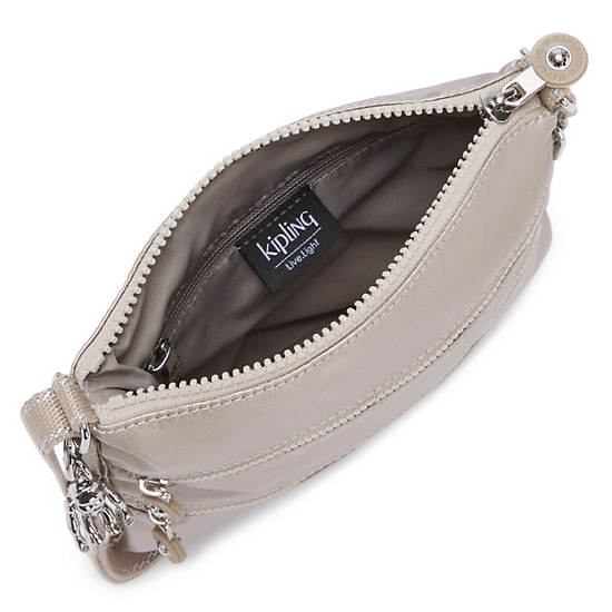 Kipling Keiko Metallic Crossbody Mini Tassen Beige | België 1881GS